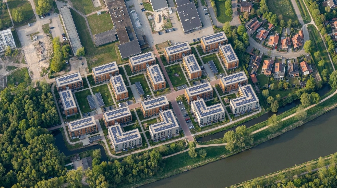 Luchtrender van Campus ZILT in het groen
